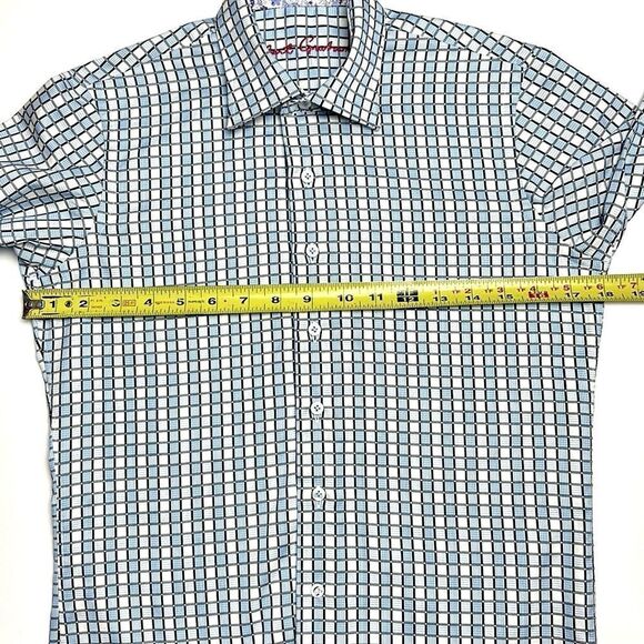 ROBERT GRAHAM Boy’s Button Up Shirt
Cotton Plaid Contrast Floral Cuffs M (10-12) - Picture 10 of 10